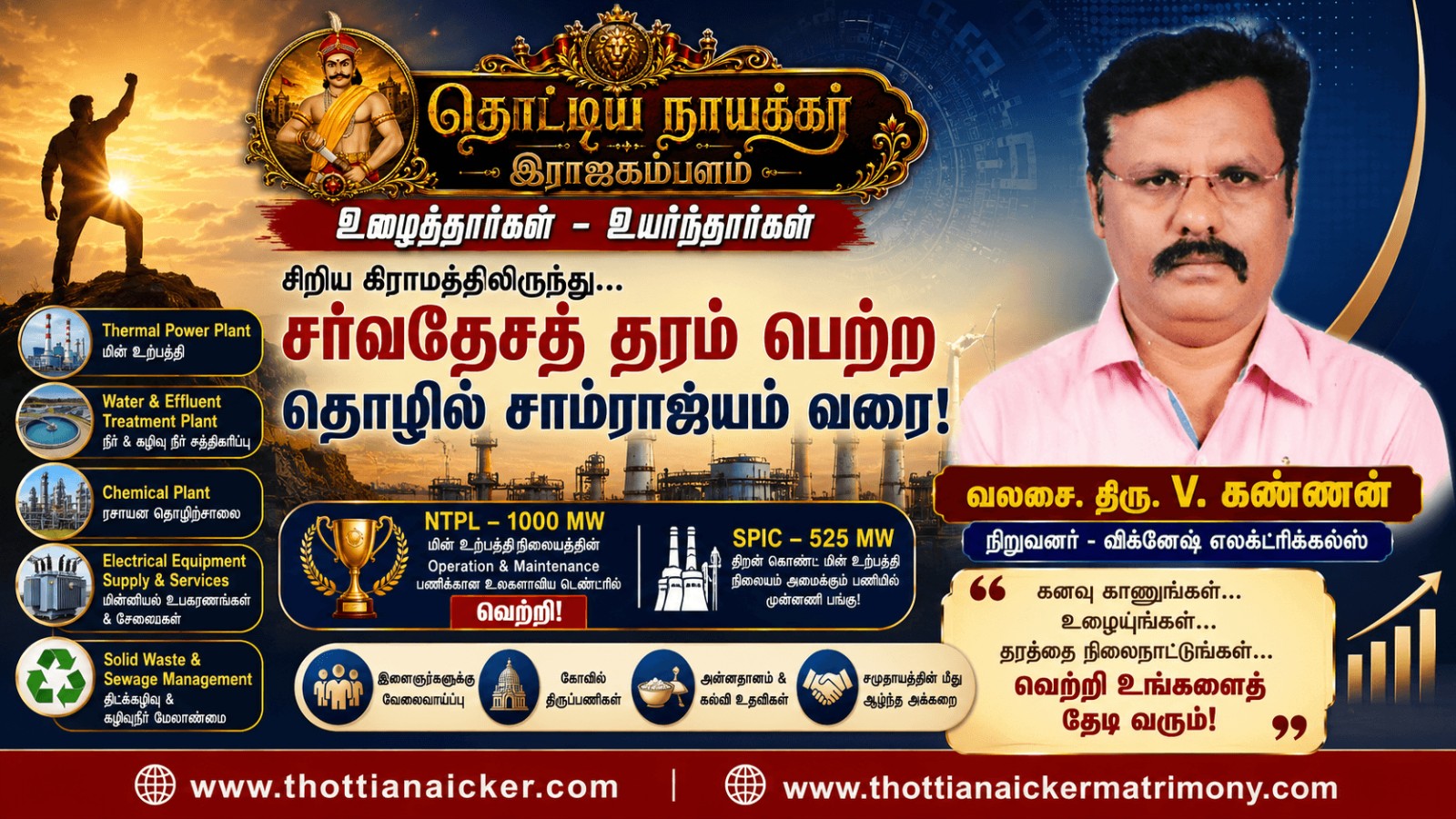 ஒரு சாமானிய கிராமத்து இளைஞரின் கனவு... விருட்சமாய் விரிந்த வெற்றிக் கதை!