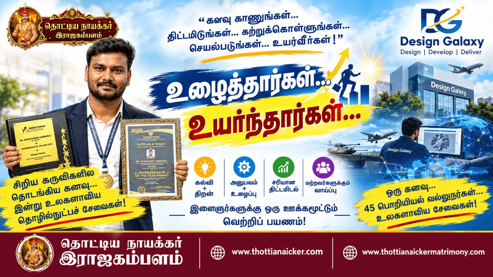 உழைத்தார்கள் – உயர்ந்தார்கள்! தொழில்முனைவோர் ஜெயகணேஷின் வெற்றிப்பயணம்